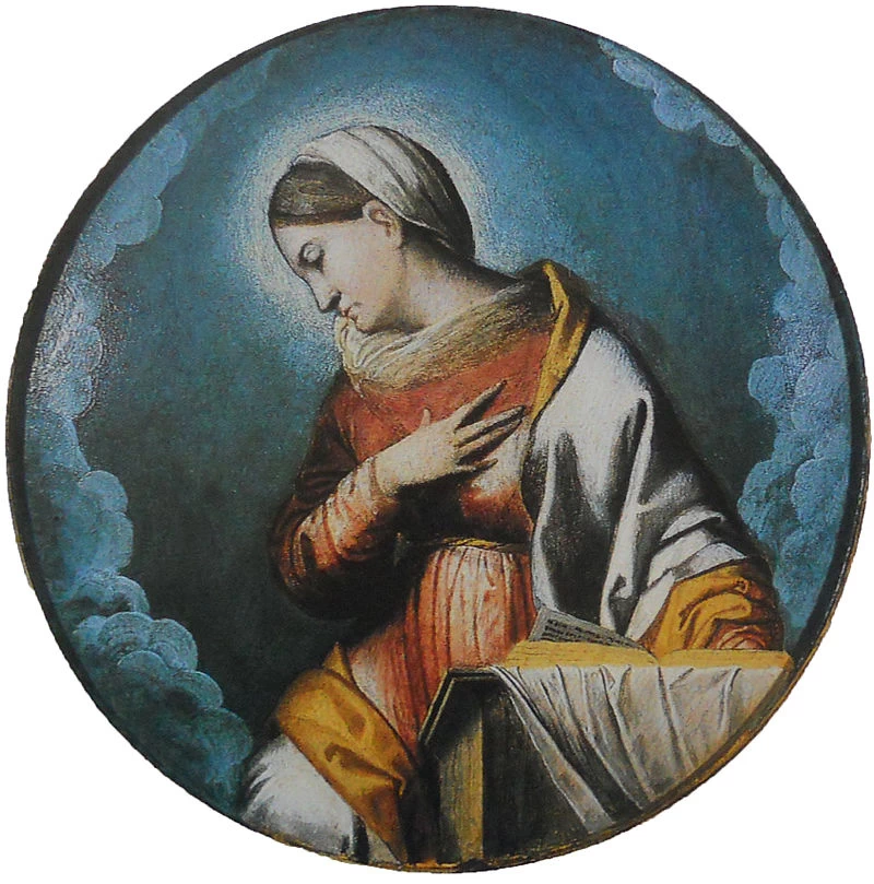 129-Alessandro Bonvicino-Moretto-La Vergine annunciata -Brescia
